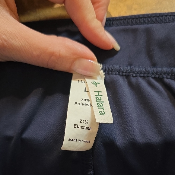 HALARA‎ Navy Elastic Trousers Sz L - Picture 4 of 6